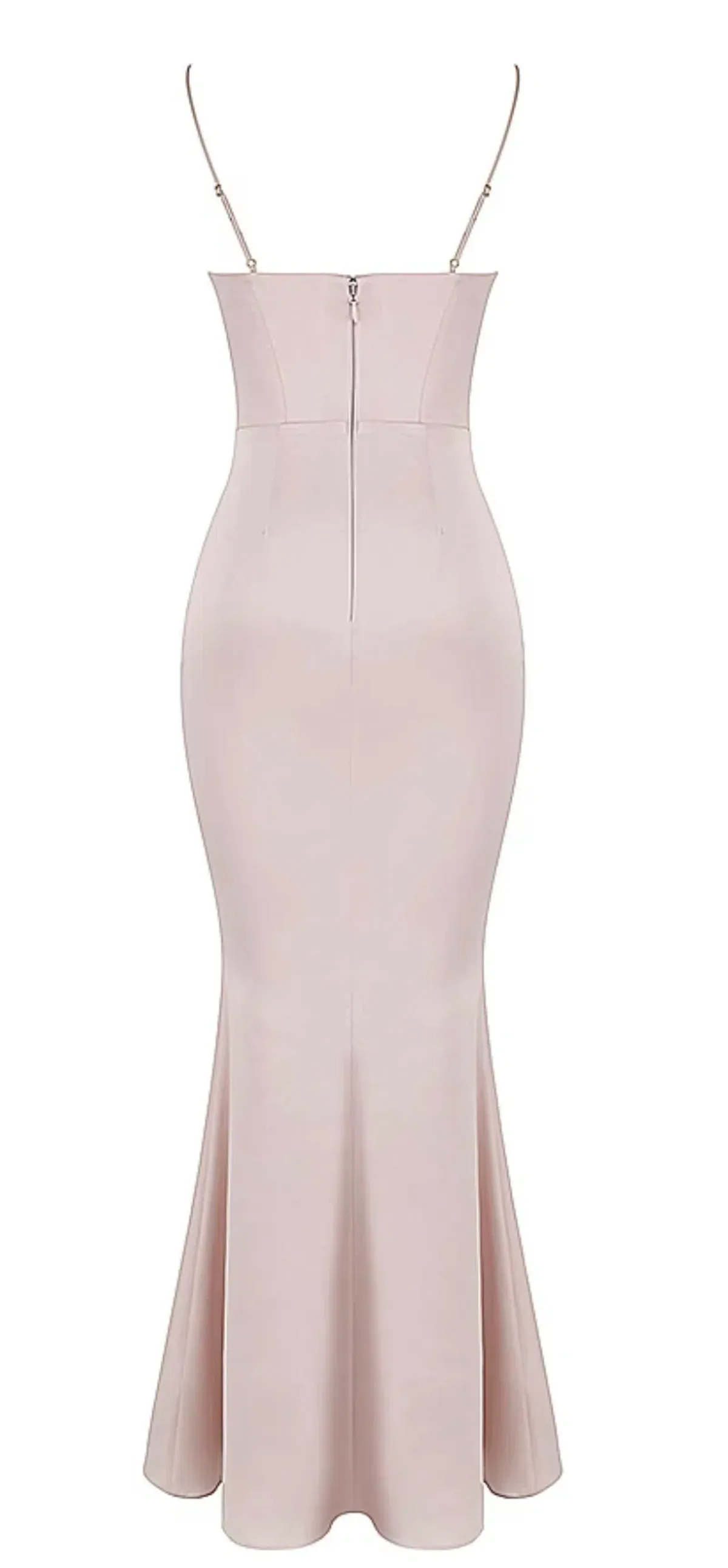 House of CB Olivette Crystal Satin Corset Maxi Dress Pink Size AU 14 - Image 2