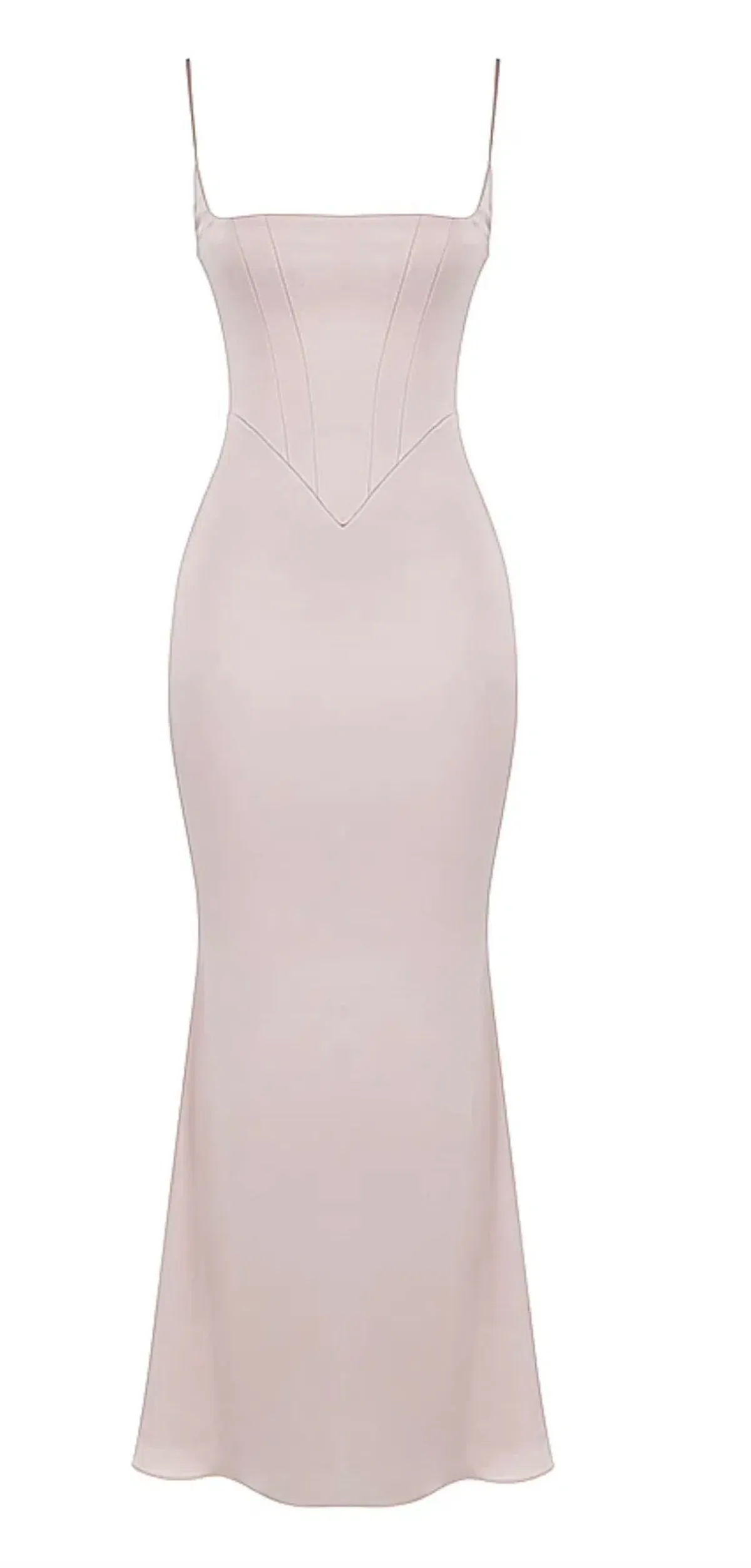House of CB Olivette Crystal Satin Corset Maxi Dress Pink Size AU 14 - Image 1