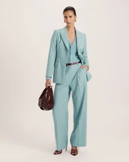 Saba Suki Classic Blazer Seafoam Size 12  for rent on The Volte - image 2