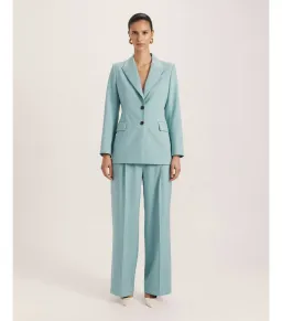 Saba Suki Classic Wool Blazer in Seafoam Size AU 12  for rent on The Volte - image 1