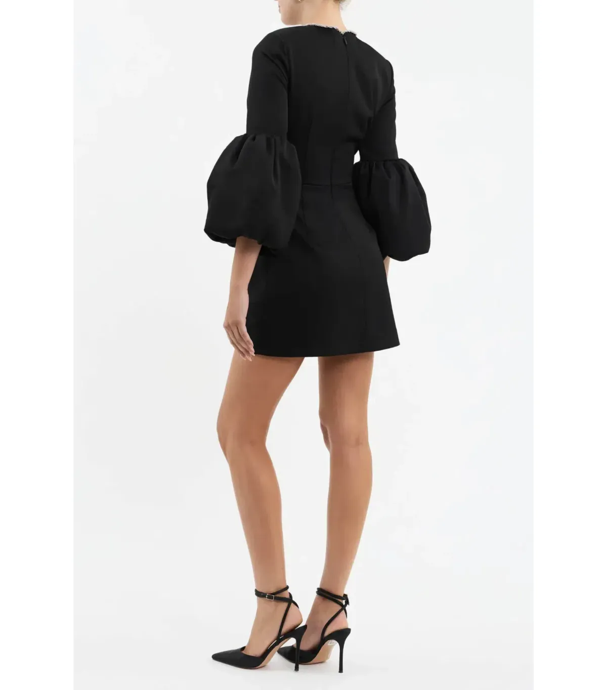 Rebecca Vallance Augustine Long Sleeve Mini Dress Black Size AU 8 - Image 4