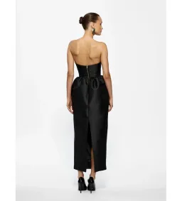 Effie Kats Lilia Strapless Midi Dress Black Size S/AU 8 for rent on The Volte - image 3