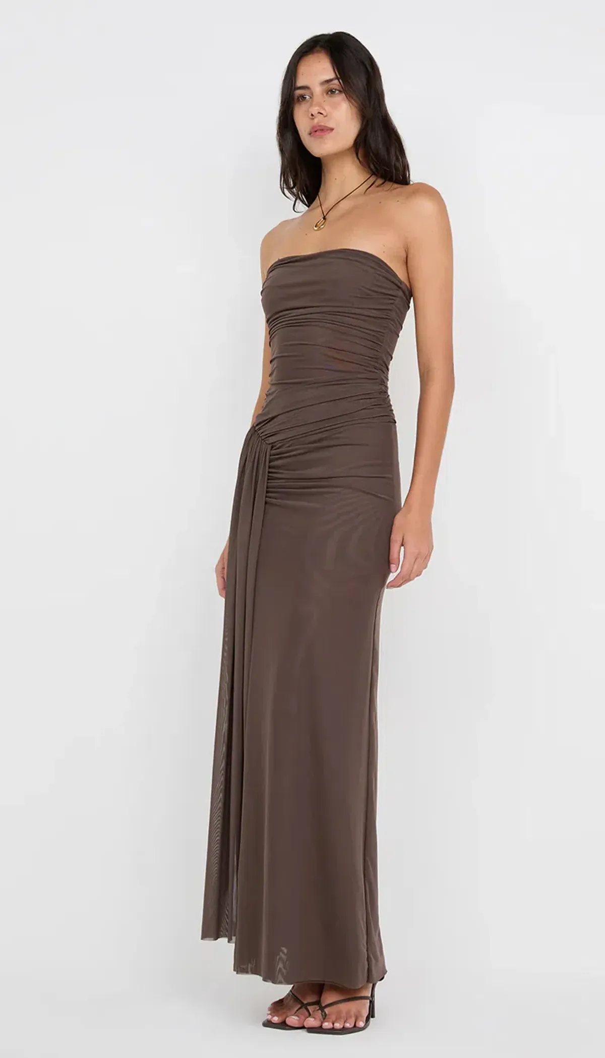 Bec + Bridge Ida Strapless Dress  Milk Chocolate Size 6 - Image 3
