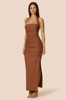 Love Nookie Zenya Maxi Dress Caramel Size 12 for rent on The Volte - image 3