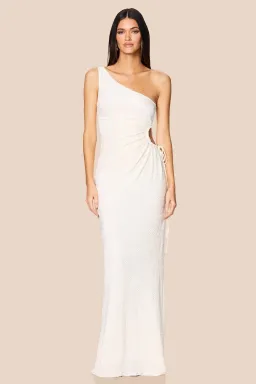 Love Nookie Mirage O/S Maxi Dress in Cream Size AU 10 for rent on The Volte - image 2