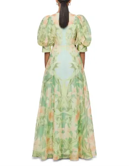 Lucia V Neck Maxi Dress Green Size 10 for rent on The Volte - image 2