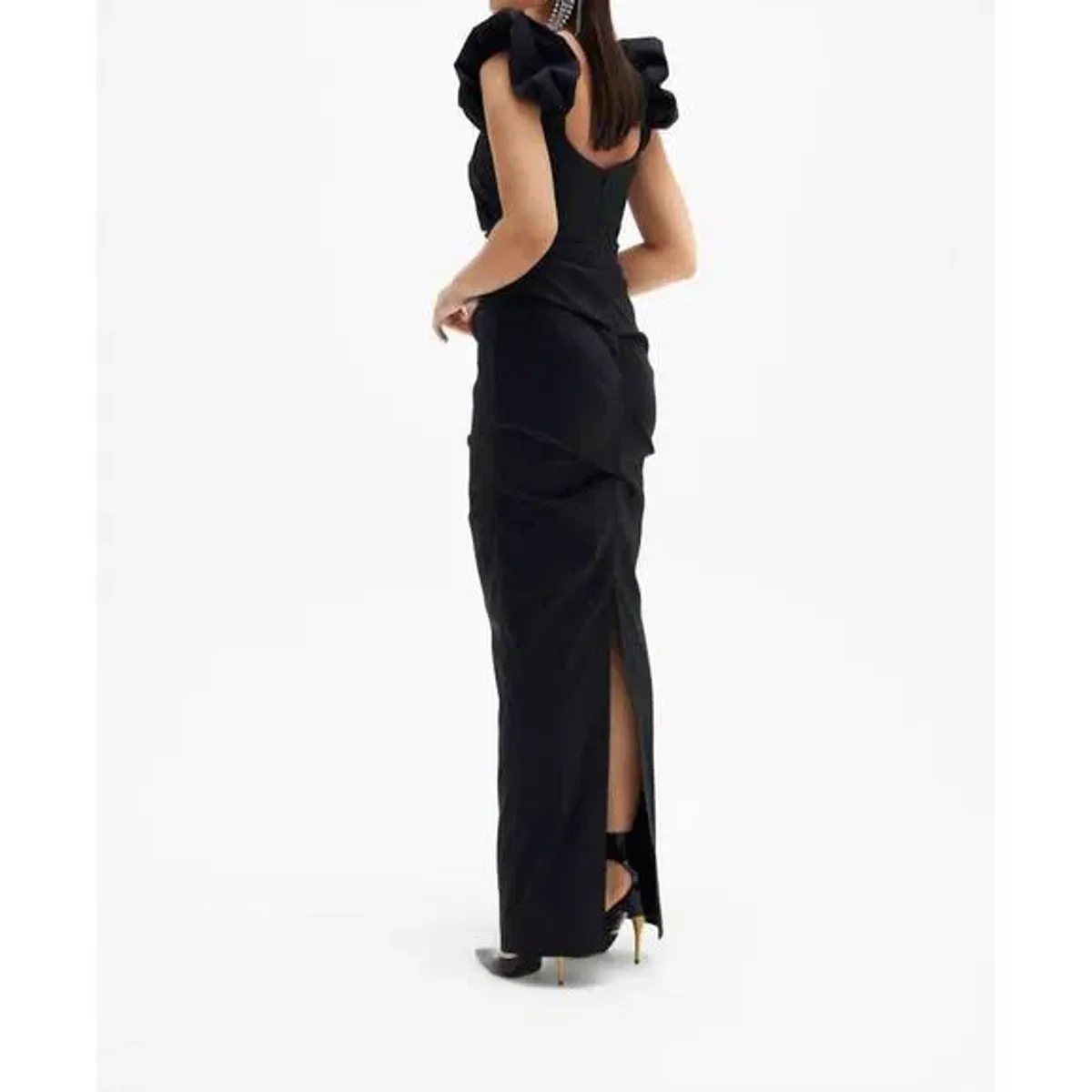 Rachel Gilbert Kalina Gown Black Size 3 /AU 12 - Image 3