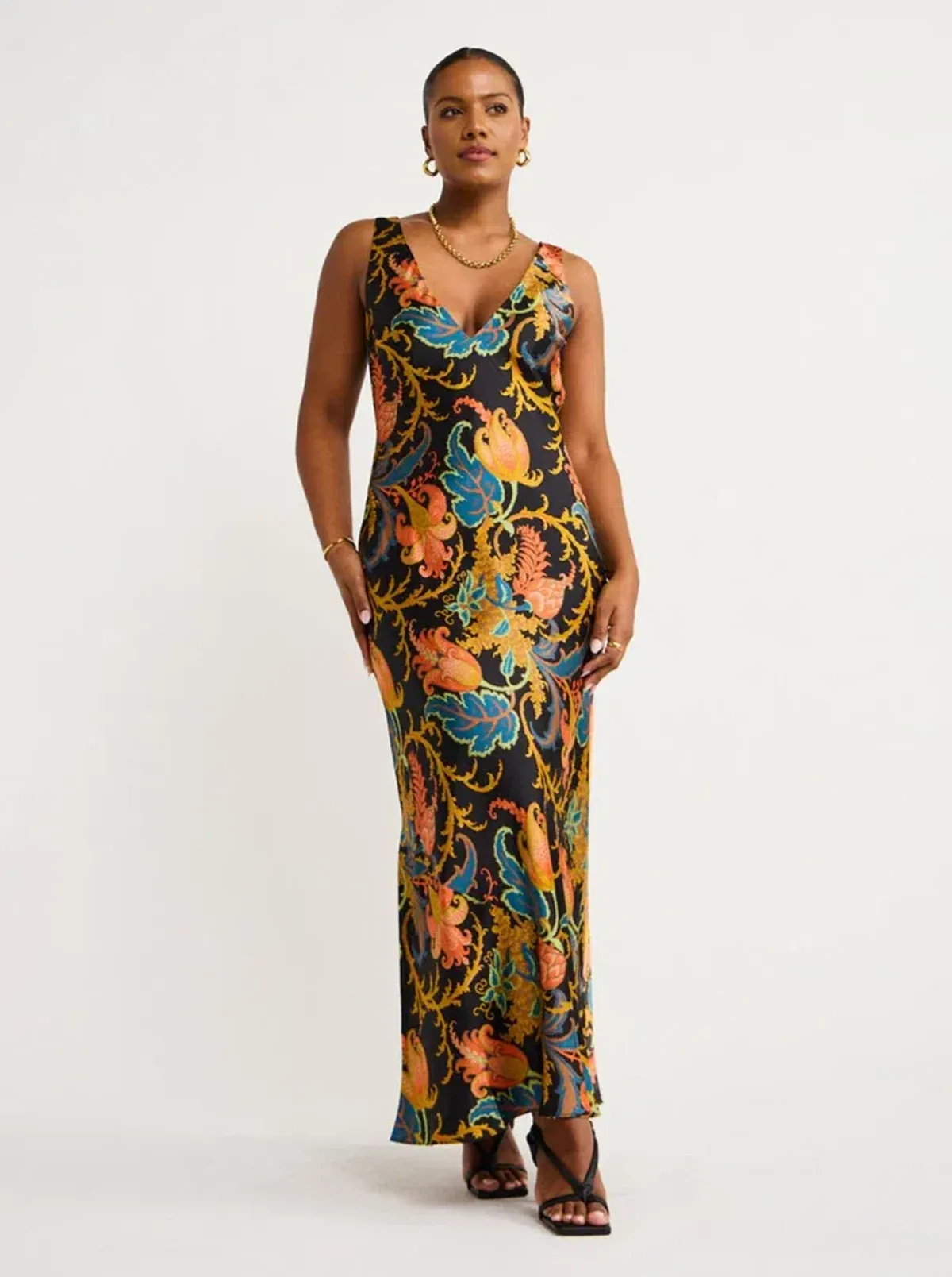 Sir The Label Artiste V Neck Slip Maxi Dress Deschamps Size 0/AU 6 - Image 2