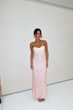 Manning Cartell Extreme Balconette Dress Maxi Light Pink Size AU 6 for rent on The Volte - image 1
