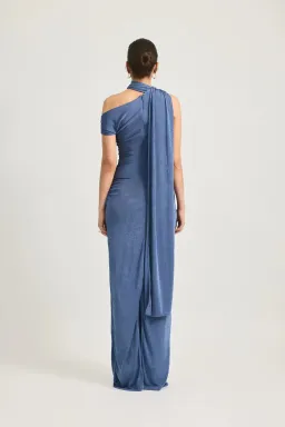 Tojha Malika Maxi Dress Blue Size 12 for rent on The Volte - image 4