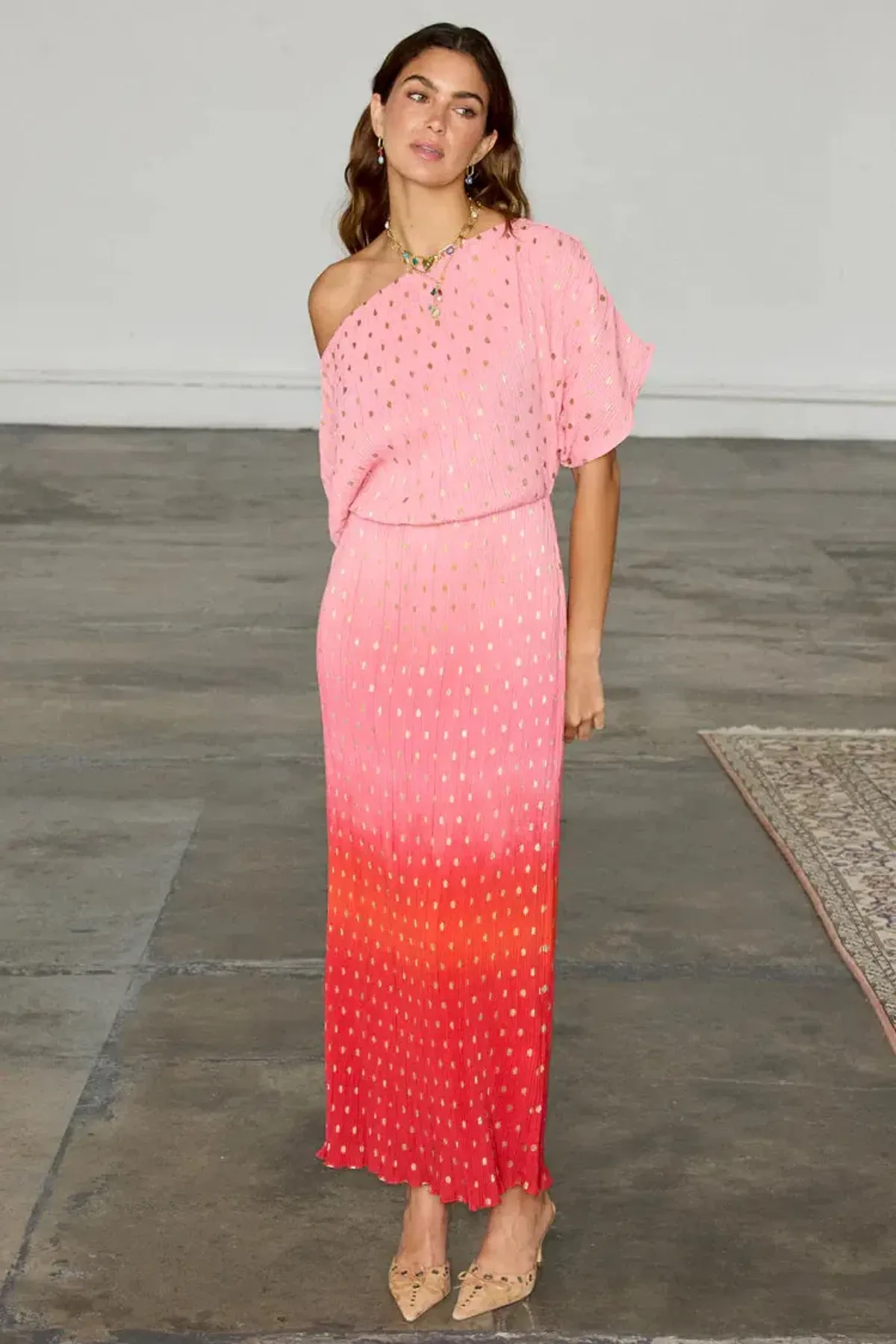 Never Fully Dressed Tilly Dress Pink Ombre Size S/Au 8 - Image 3