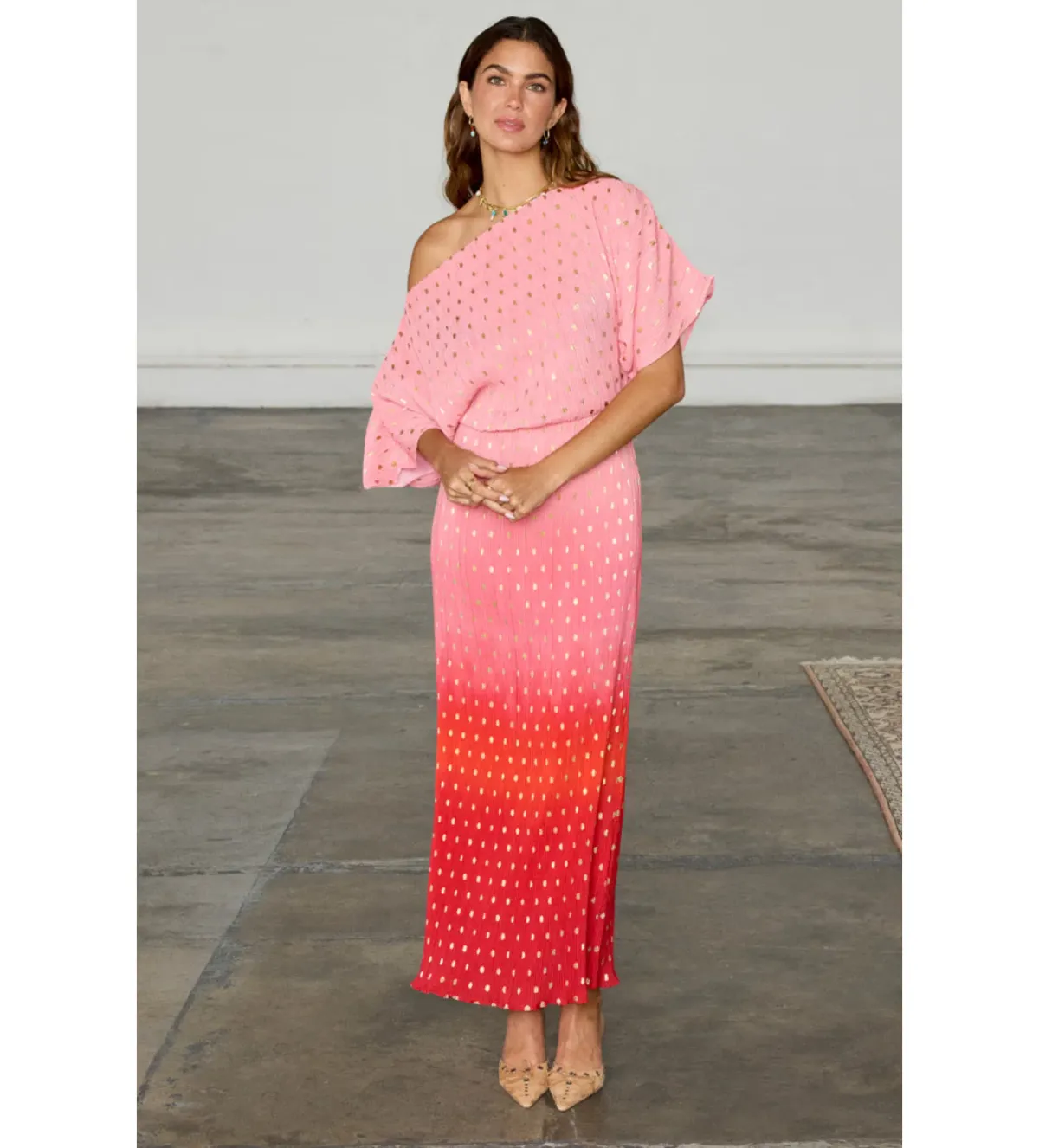 Never Fully Dressed Tilly Dress Pink Ombre Size S/Au 8 - Image 1