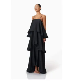 Elliatt Tilly Tiered Maxi Dress Black Size 10 for rent on The Volte - image 3