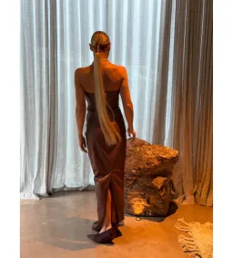 Rick Owens Prong Gown Brown Size AU 6 for rent on The Volte - image 6
