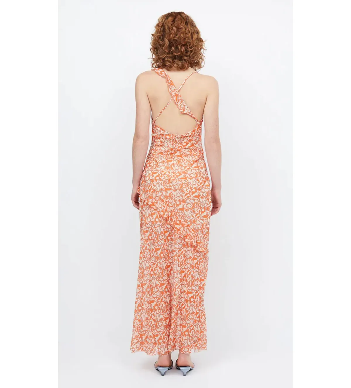 Bec & Bridge Firefly Frill Maxi Dress Fiesta Floral Size AU 8 - Image 4