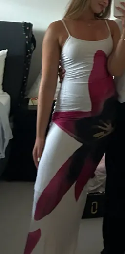With Harper Lu White Lily Maxi Dress Size AU 10 for rent on The Volte - image 2