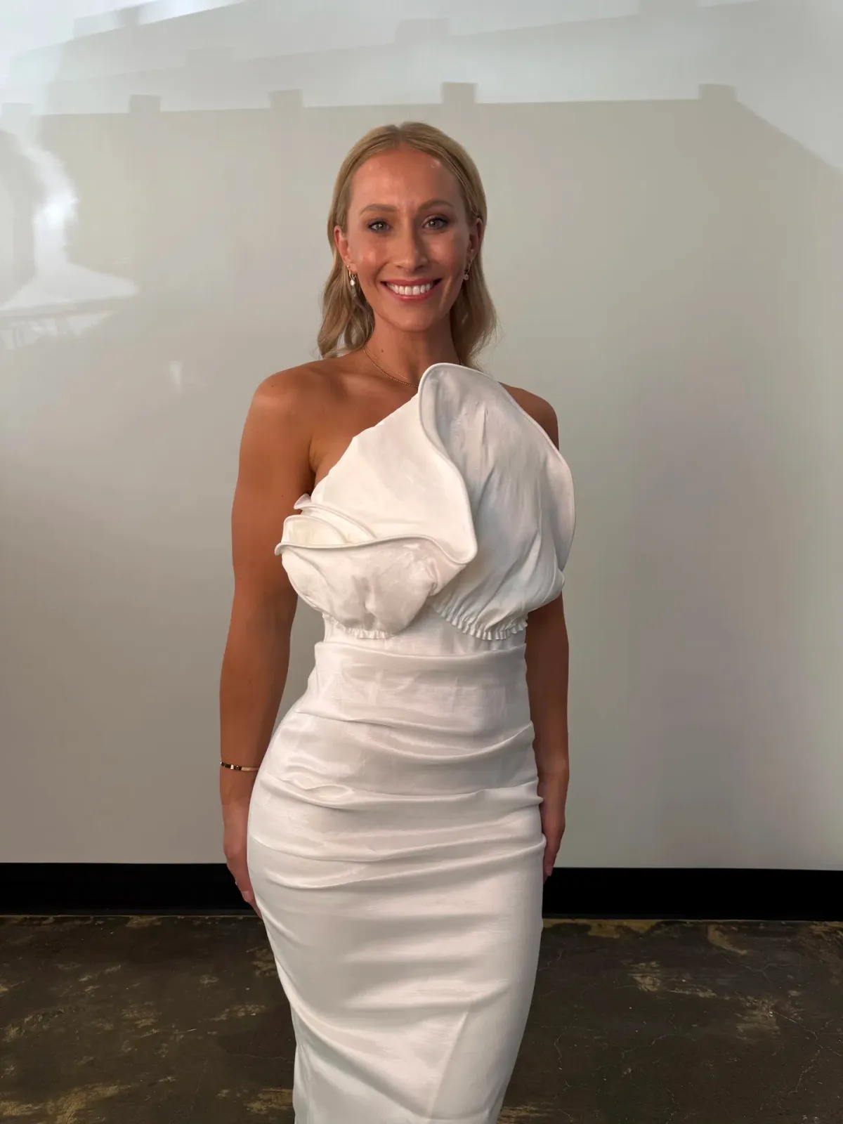 Elle Zeitoune Marley Midi Dress in White Size AU 12 - Image 5