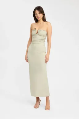 Kookai Tayla Trim Maxi Dress size 8 for rent on The Volte - image 1
