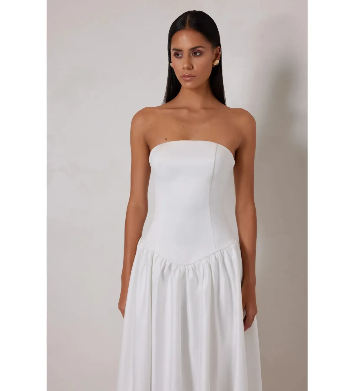 Elle Zeitoune Maggie Midi Dress White Size AU 8 - Image 5