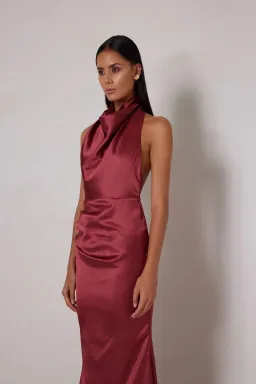 Elle Zeitoune Yvette Maxi Dress in Rust Size 8 for rent on The Volte - image 2