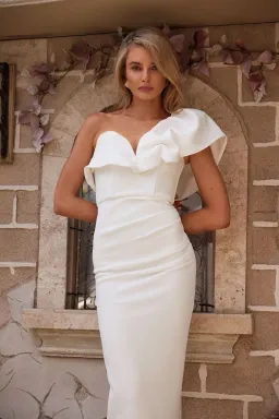 Elle Zeitoune Sharleene Midi Dress White Size 8 for rent on The Volte - image 4