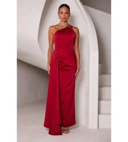 Elle Zeitoune Rhea Maxi Gown in Wine Size AU 14 for rent on The Volte - image 1