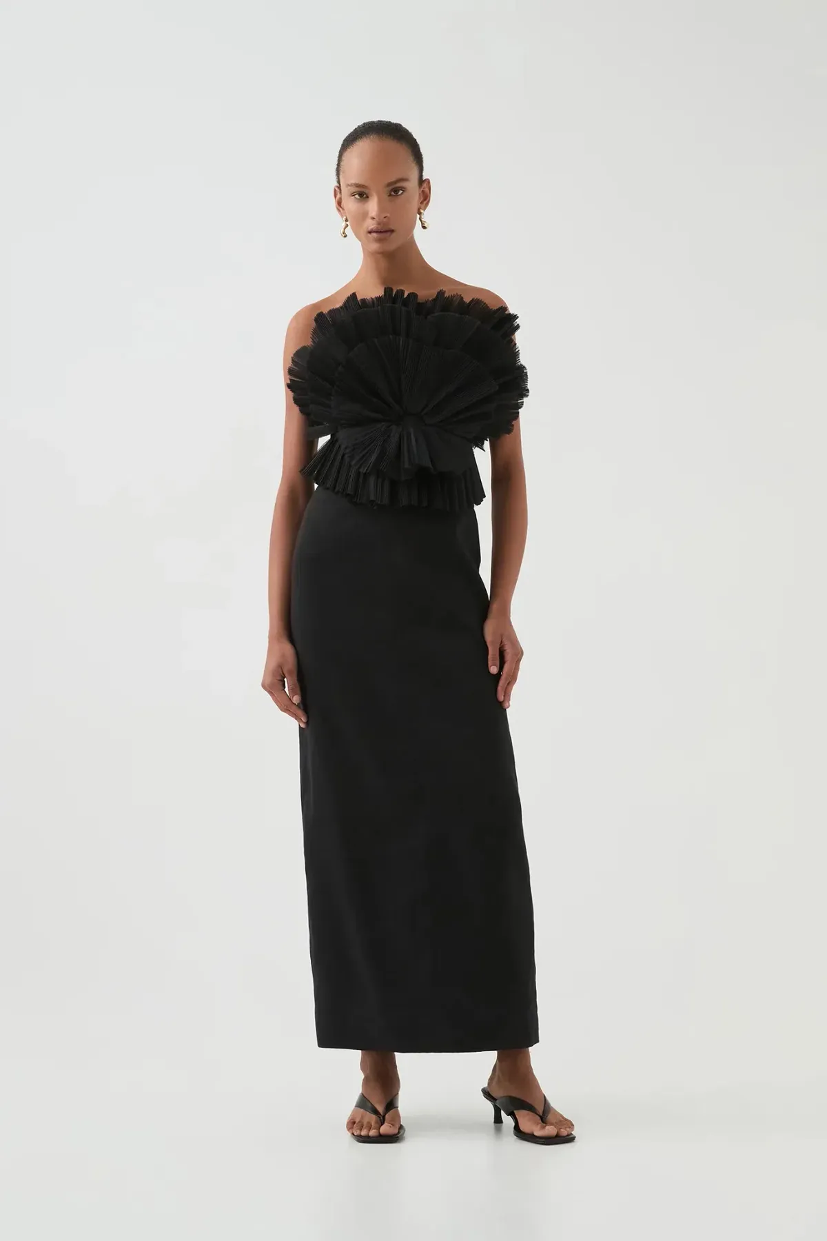 Aje Kira Midi Dress Black Size AU 8 - Image 2