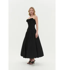 Aje Ivy Bubble Hem Gown in Black Size AU12 for rent on The Volte - image 1