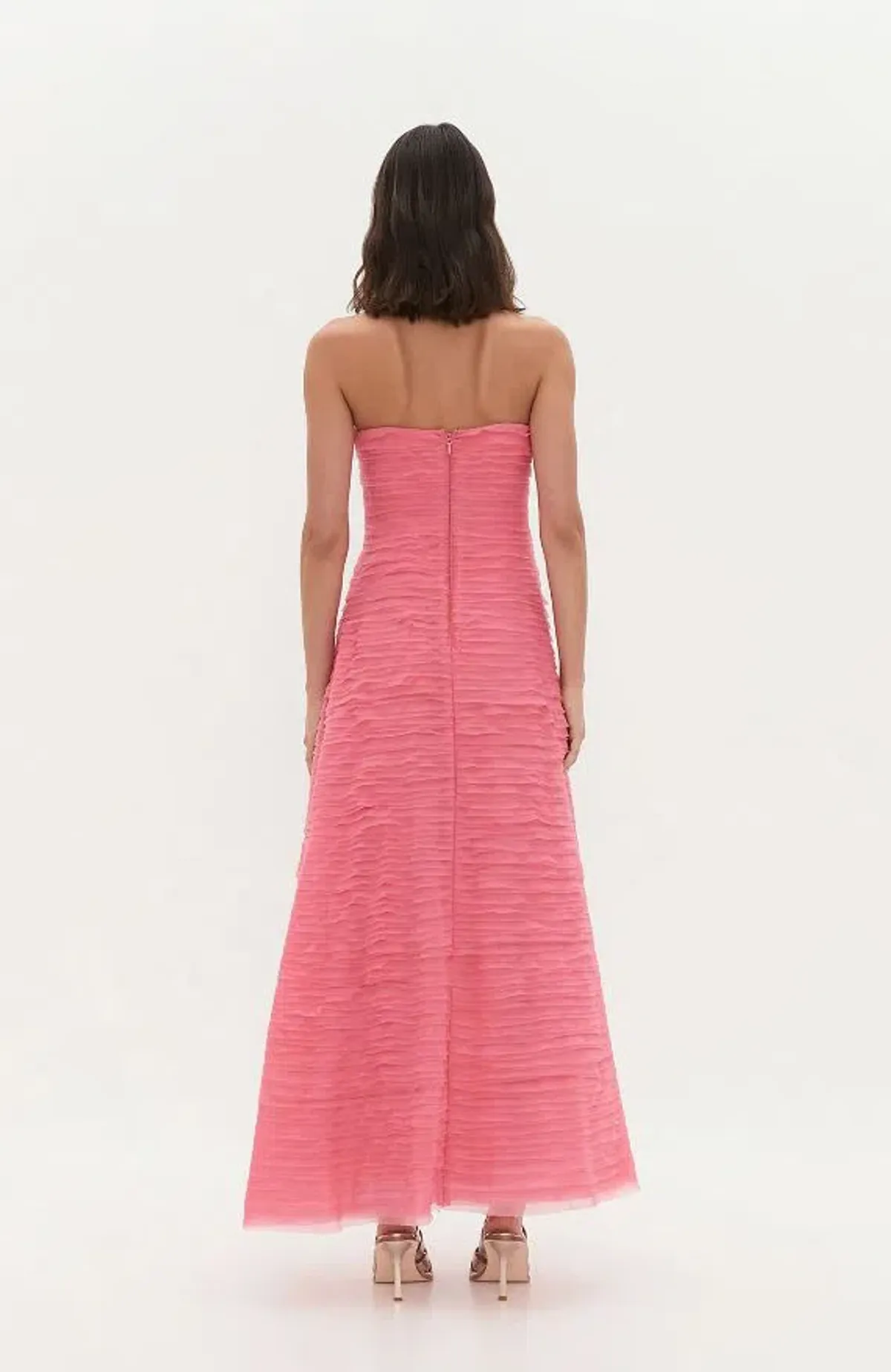 Aje Soundscape Maxi Dress in Guava Pink Size AU6 - Image 2