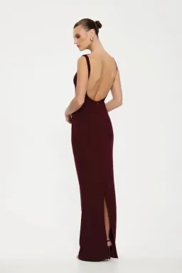 Effie Kats Verona Gown in Wine Size L / AU 12 for rent on The Volte - image 2