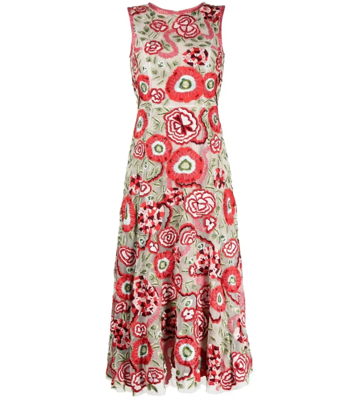Rachel Gilbert Gigi Midi Dress Multi Size AU 12 - Image 5