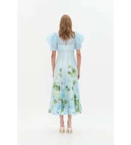Aje Clementine Midi Dress Blue Hydrangea Size 10 for rent on The Volte - image 5