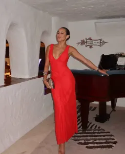 Significant Other Tillie Midi Dress Red Size AU 8 for rent on The Volte - image 1