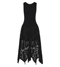 Aje Atlas Knit Midi Dress in Black Size XS / AU 6 for rent on The Volte - image 1
