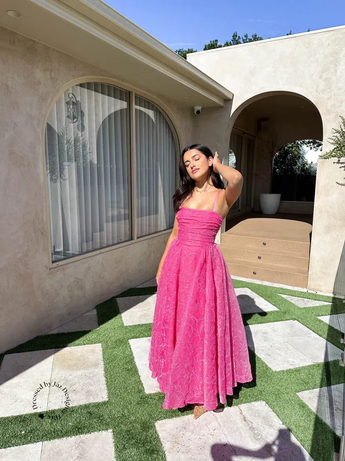Aje Evangelina Cornell Maxi Dress Pink Size 14 - Image 1