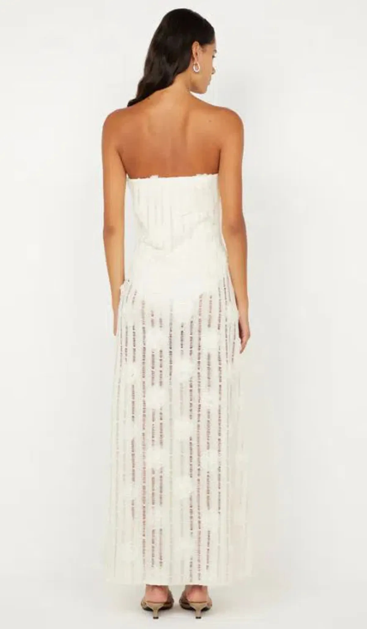 Bec and Bridge Amelie Strapless Dress in Ivory Size 10 - Image 3