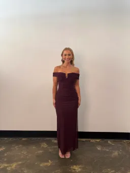 Bec and Bridge Poppy Gathered Maxi Dress in Plum Size L / AU 12  for rent on The Volte - image 1