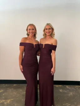 Bec and Bridge Poppy Gathered Maxi Dress in Plum Size L / AU 12  for rent on The Volte - image 2