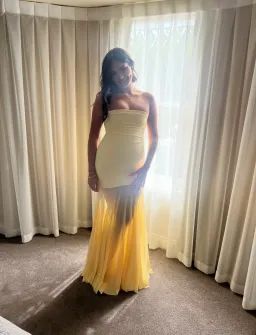 Deme by Gabriella Dalia Gown in Butter Yellow Size 10/M for rent on The Volte - image 1