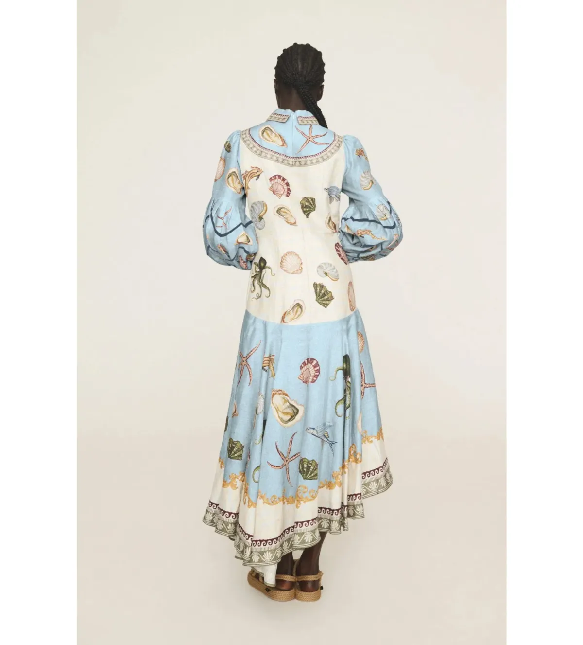 Alemais Bath House Shirt Midi Dress Print Size 16 - Image 7