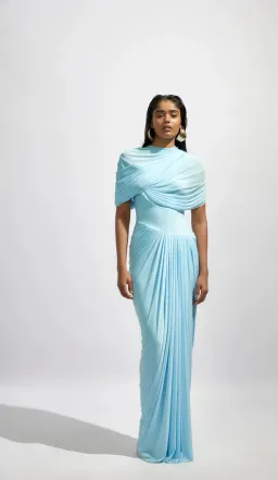 Deme by Gabriella Jasmine Maxi Gown Blue Size 10  for rent on The Volte - image 1