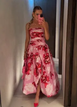AJE Behold Maxi Dress in Pink Boldly Blooming Size 12 for rent on The Volte - image 5