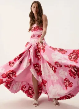 AJE Behold Maxi Dress in Pink Boldly Blooming Size 12 for rent on The Volte - image 3
