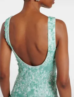 Simkhai Bex Sequined Maxi Dress in Green Size US 4 /AU 8 for rent on The Volte - image 5