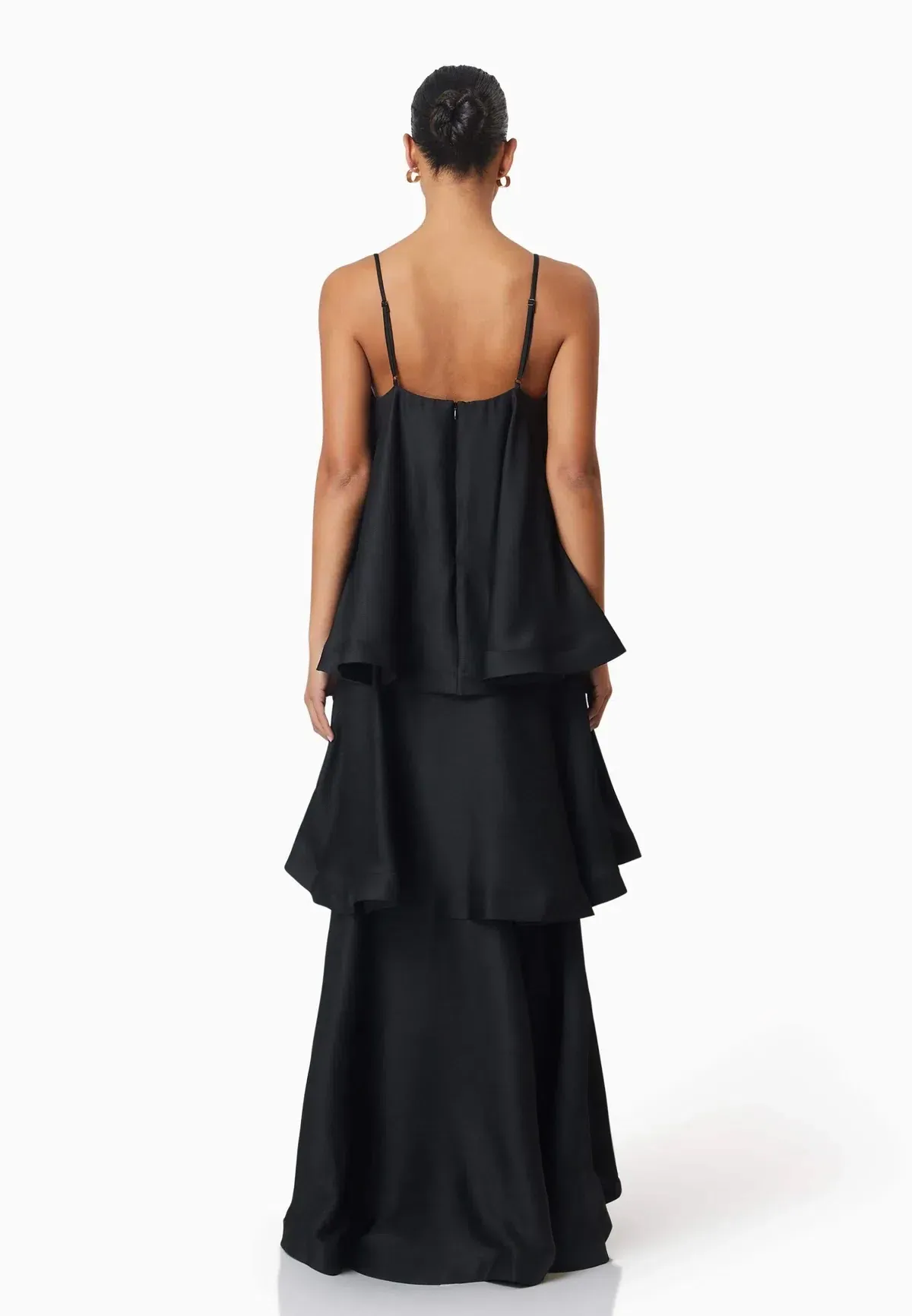 Elliatt Tilly Tiered Maxi Dress Black Size XS / AU 6 - Image 2