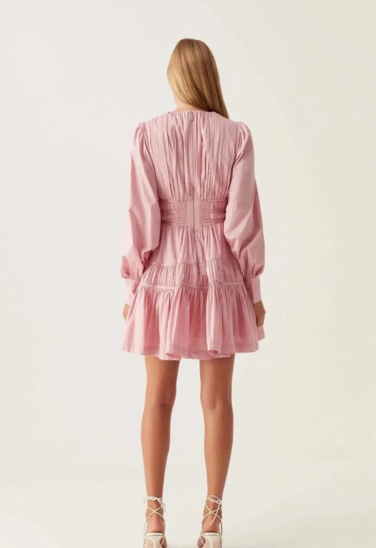 Aje Fallingwater Mini Dress Pink Size 12 - Image 4