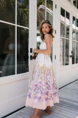 Zimmermann Jude Scallop Midi Dress Size AU 8 for rent on The Volte - image 2