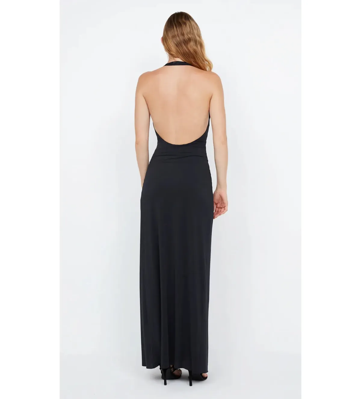 Bec & Bridge Tillie Drape Maxi Dress Black Size AU 8 - Image 3