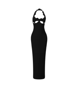 YG Collection Gianna Halter Maxi Gown Black Size AU 8 for rent on The Volte - image 3