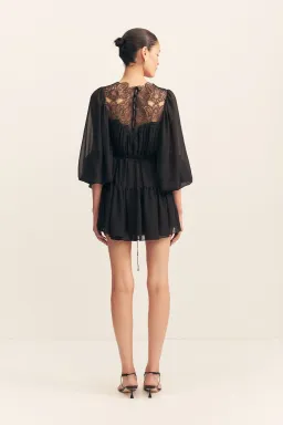Shona Joy Emory Long Sleeve Mini Dress in Black Size 16 for rent on The Volte - image 3